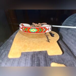 Handmade beaded loom bracelet